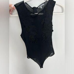 Lace tank body suit